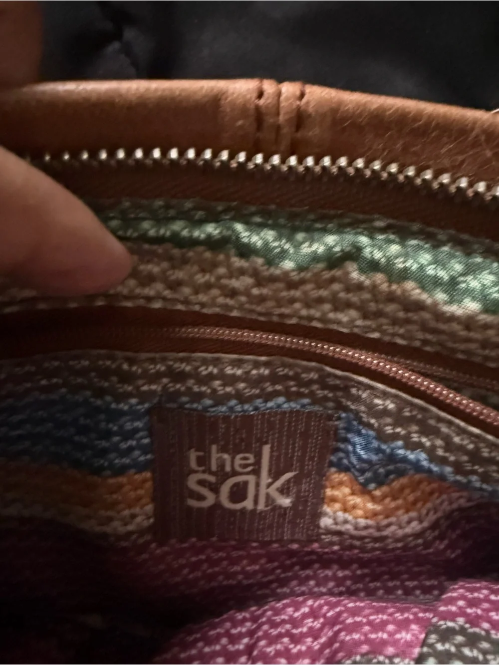 The Sak Colorblock Leather Clutch - Pink, Yellow, Cream & Brown
